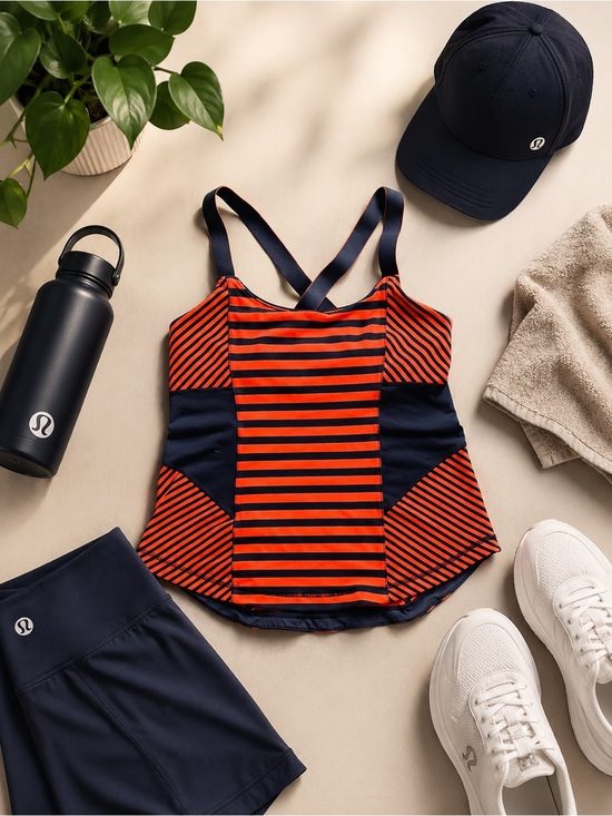 lululemon athletica Tops - lululemon athletics orange and navy workout tank